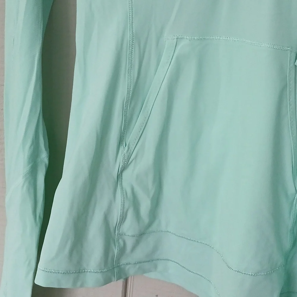 Lululemon Athletica Runbeam Hoodie Mint Green Size 4 - Picture 9 of 11